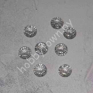 Серединка стразовая, гранёная Снежинка 16 мм 1 шт.