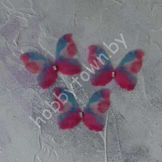 Бабочка шифоновая двухслойная 45 мм (цв. 64) 1 шт.