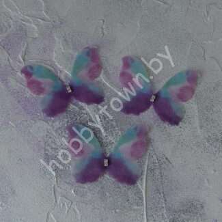 Бабочка шифоновая двухслойная 45 мм (цв. 65) 1 шт.