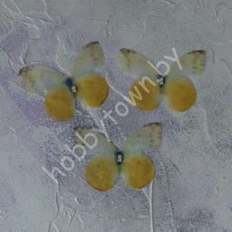 Бабочка шифоновая двухслойная 45 мм (цв. 62) 1 шт.