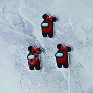 Кабошон-вырубка Among us , 25x33 мм 1 шт.