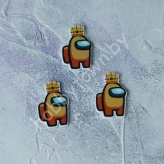 Кабошон-вырубка Among us , 25x37 мм 1 шт.