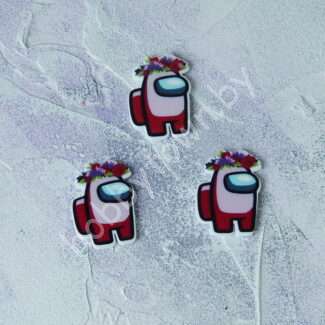 Кабошон-вырубка Among us , 26x35 мм 1 шт.