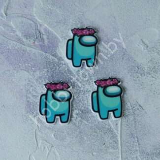 Кабошон-вырубка Among us , 27x35 мм 1 шт.