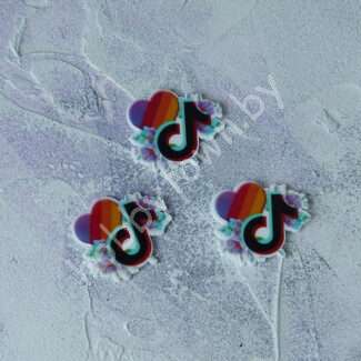 Кабошон-вырубка Likee и TikTok , 35x30 мм 1 шт.