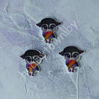 Кабошон-вырубка Совёнок Likee , 33x36 мм 1 шт.