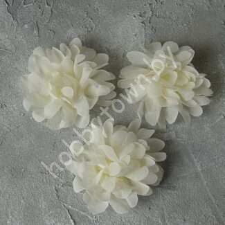 Шифоновый цветок 9 см (цв. кремовый 10) 1 шт.