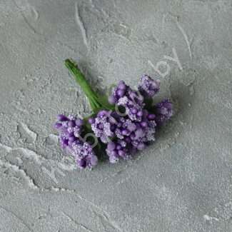 Букетик из сборных тычинок с сахарными вставками 12 шт./букет (цв. фиолетовый)