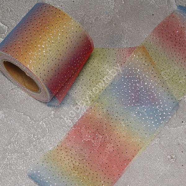 Фатин Радужный 5,5 см (цв. 1) 1 м