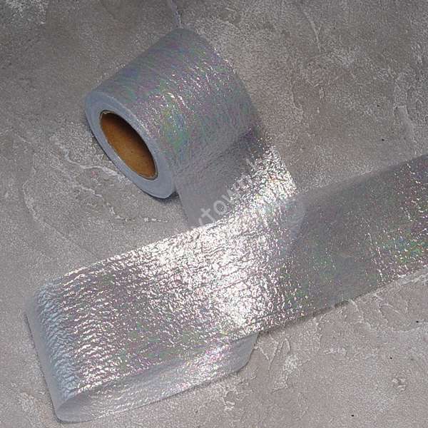 Лента декоративная перламутровая 55 мм, (цв. св-фиолетовый 12) 1 м