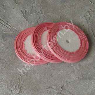 Лента репсовая 0,6 см (цв. розовый 253) 5 метров