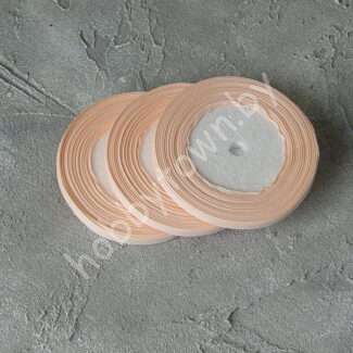 Лента репсовая 0,6 см (цв. св-персиковый 07) 5 метров