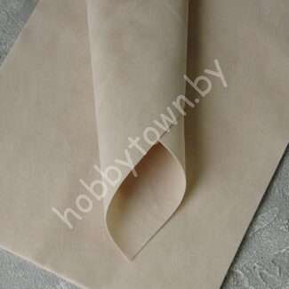 Замша искусственная двусторонняя (цв. бежевый 17)