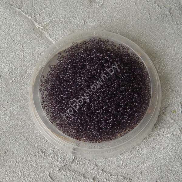 Бисер тёмно-сиреневый прозрачный 50 гр. (размер 12/0) цв.11А