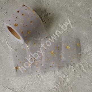 Фатин Фейерверк 5,5 см (цв. серый/золото 1) 1 м