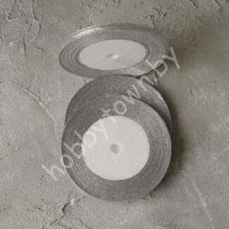 Лента парча, 6 мм (цв. серебро)