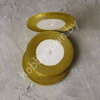 Лента парча, 6 мм (цв. золото)