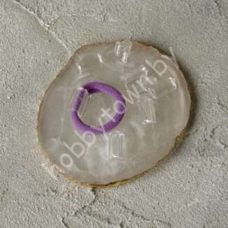 Основа пластиковая для крепления резинки 14 x10 мм (цв. прозрачный) 1 шт.