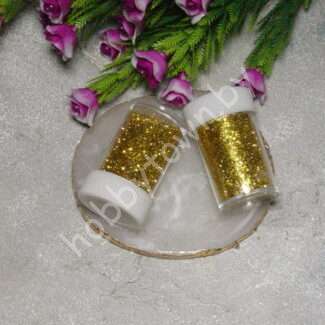 Блёстки-глиттер 1 мм (цв.золото) 16 гр.