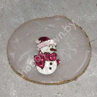 Патч сборный Снеговик 3x4 см 1 шт.
