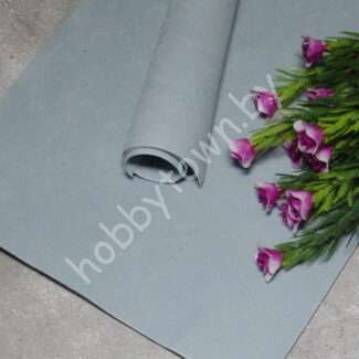 Замша искусственная двухсторонняя  (цв. светло-голубой 81)