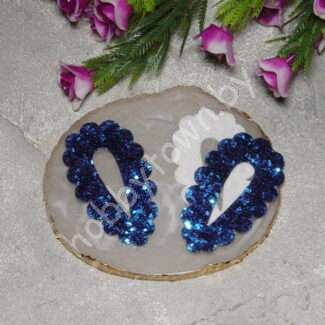 Чехол для клик-клак "Блёстки" 55x30 мм (цв. синий) 1 шт.