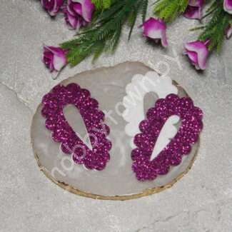 Чехол для клик-клак "Мелкий глиттер" 55x30 мм (цв. фуксия) 1 шт.