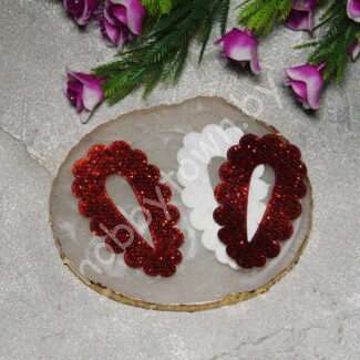 Чехол для клик-клак "Соты" 55x30 мм (цв. красный) 1 шт.