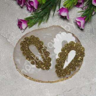 Чехол для клик-клак "Соты" 55x30 мм (цв. золото) 1 шт.