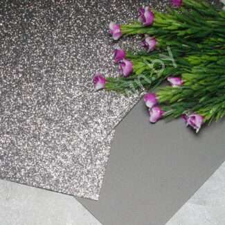 Фоамиран глиттерный 2 мм 20x30 см (цв. тёмно-серое серебро ) 1 шт.