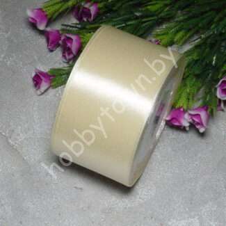 Лента атласная 50 мм (цв. айвори 083 )