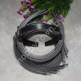 Ободок для волос 1,5 см, пластик (цв. чёрный ) 1 шт.