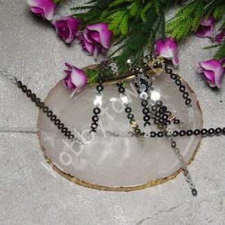 Пайетки лентой 4 мм (цв. серебро) 1 м