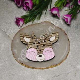 Патч сборный Оленёнок голова 55 мм 1 шт.