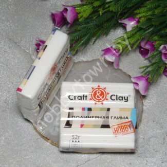 Полимерная глина запекаемая Craft&Clay 52г, (цв. полупрозрачный)