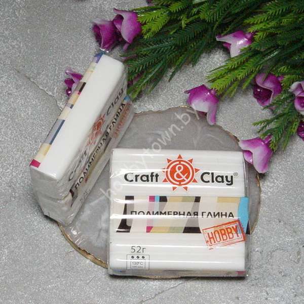 Полимерная глина запекаемая Craft&Clay 52г, (цв. полупрозрачный)