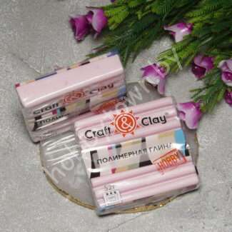 Полимерная глина запекаемая Craft&Clay 52г, (цв. розовый алмаз)