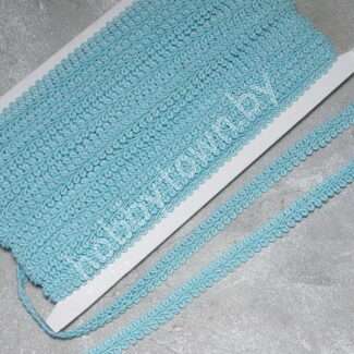 Тесьма "шанель" 12 мм (цв. голубой 184) 1 м