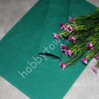 Замша искусственная двухсторонняя (цв. изумрудный 41)