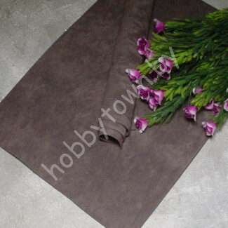 Замша искусственная двухсторонняя (цв. серо-коричневый 8)