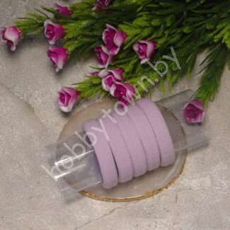 Резинка для волос бесшовная, плотная 4,5 см (цв. фиолетовый 8041) 1 шт.