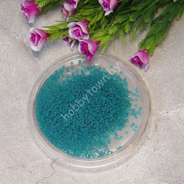 Бисер матовый (цв. изумрудный М21А) 50 гр.