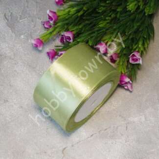 Лента атласная 50 мм (цв. светло-фисташковый 111)