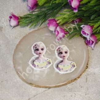 Кабошон-вырубка Холодное сердце, 30x35 мм 1 шт.