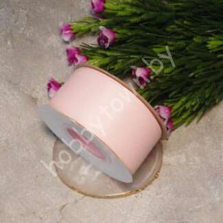 Лента репсовая, ширина 40 мм, (цв. светло-розовый 066) 1 метр