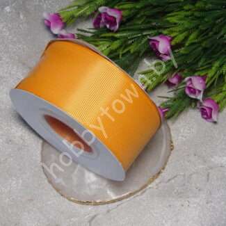 Лента репсовая, ширина 40 мм, (цв.оранжевый 24) 1 м