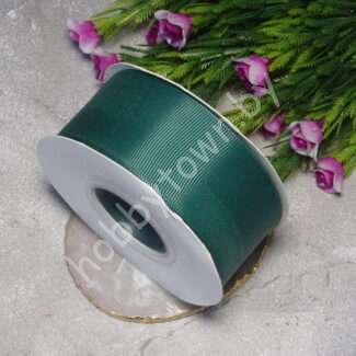 Лента репсовая, ширина 40 мм, (цв.тёмно-зелёный 249) 1 метр