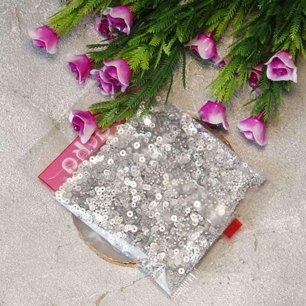 Пайетки круглые 3 мм (цв. серебро 02) 10 гр.