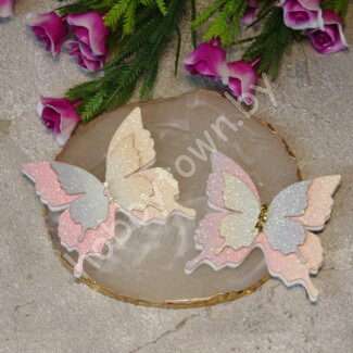 Патч сборный "Бабочка двойная" 45 мм ( цв.градиент) 1 шт.