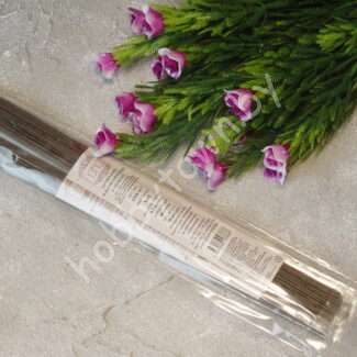 Проволока флористическая в оплётке 0.7 мм 40 см (цв.коричневый) 10 шт.